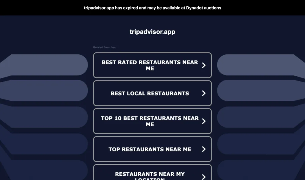 Tripadvisor — 현대적인 인터페이스와 디지털 프로덕트 UX 원본 사이트 히어로 캡처