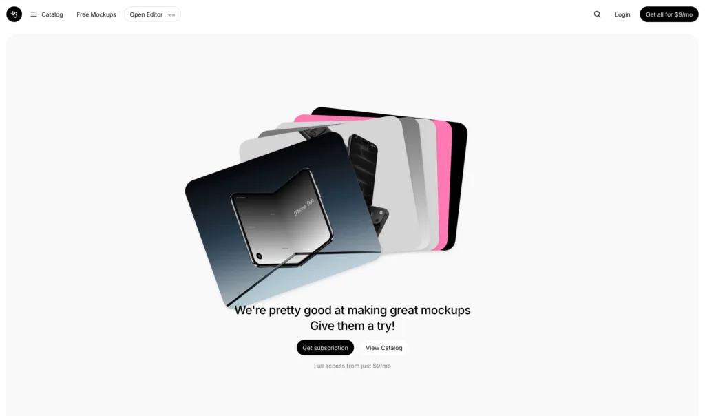 LS Graphics — 현대적인 인터페이스와 디지털 프로덕트 UX 원본 사이트 히어로 캡처
