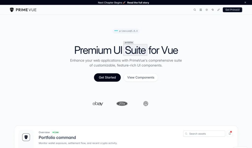 Prime UI — 현대적인 인터페이스와 디지털 프로덕트 UX 원본 사이트 히어로 캡처