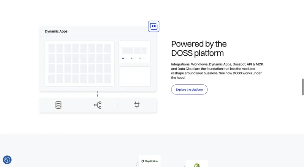 DOSS / 플랫폼 기반 설명 원본 사이트 직접 캡처